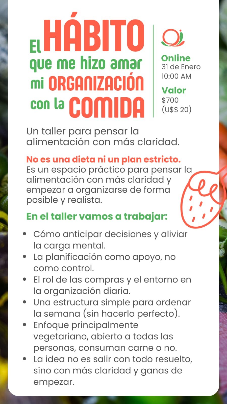 Taller de nutricion en Uruguay