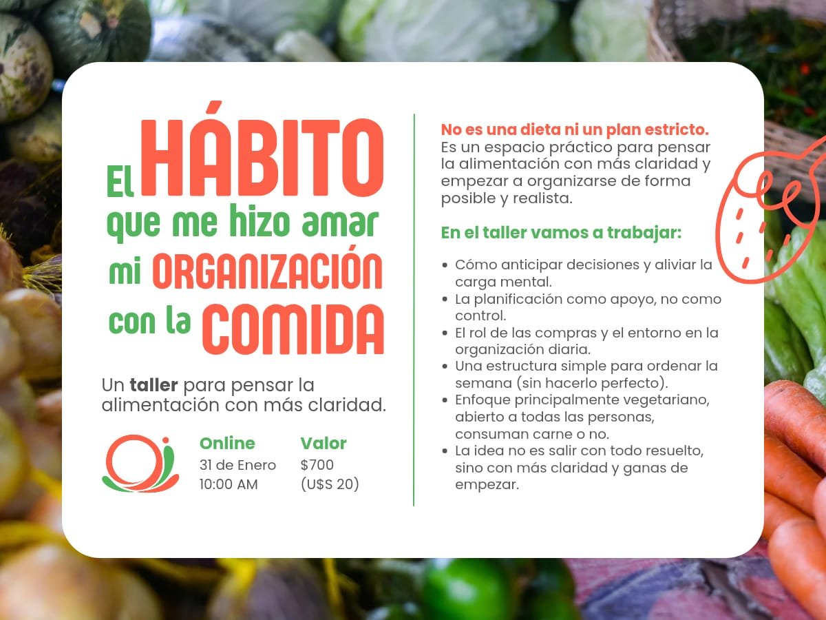 Taller de nutricion en Uruguay
